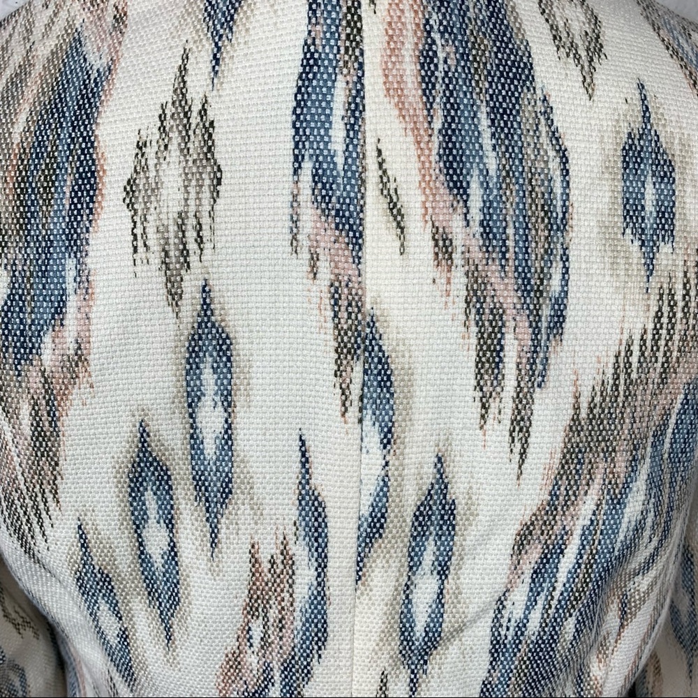 Chico’s Aztec Boho Western woven ikat open front Blazer 0 or Sm - Picture 6 of 9
